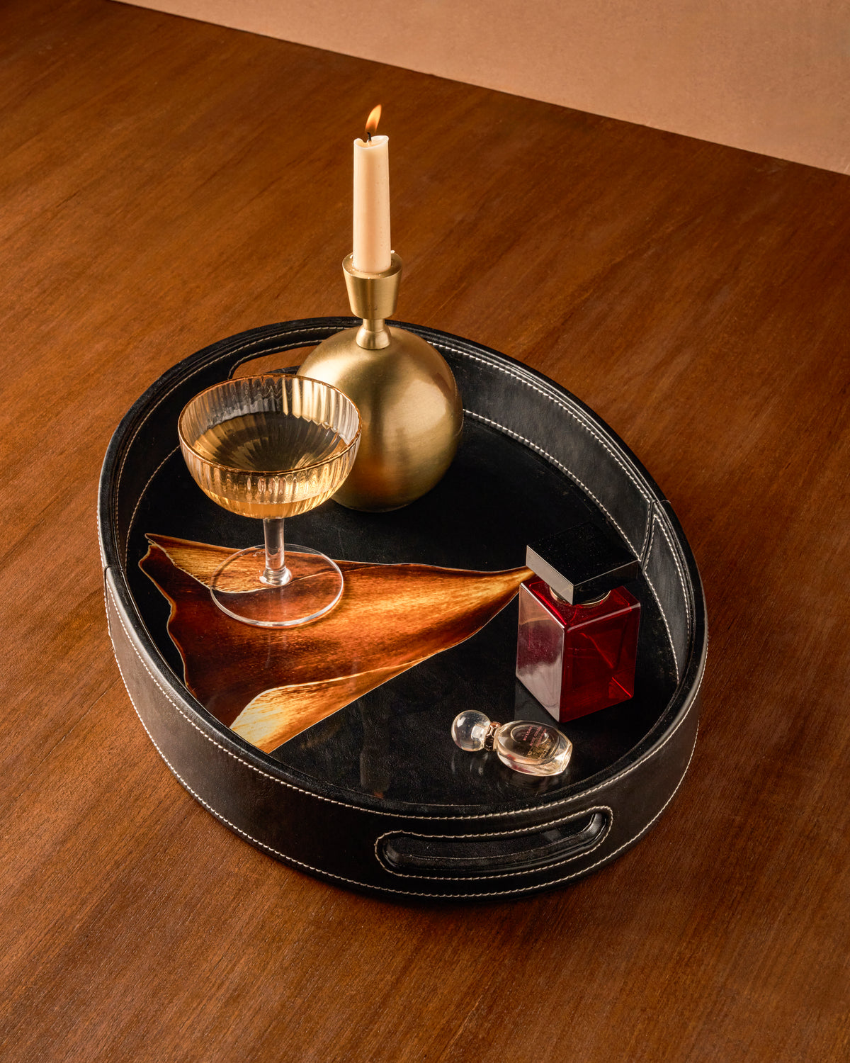 Noir Oval Tray