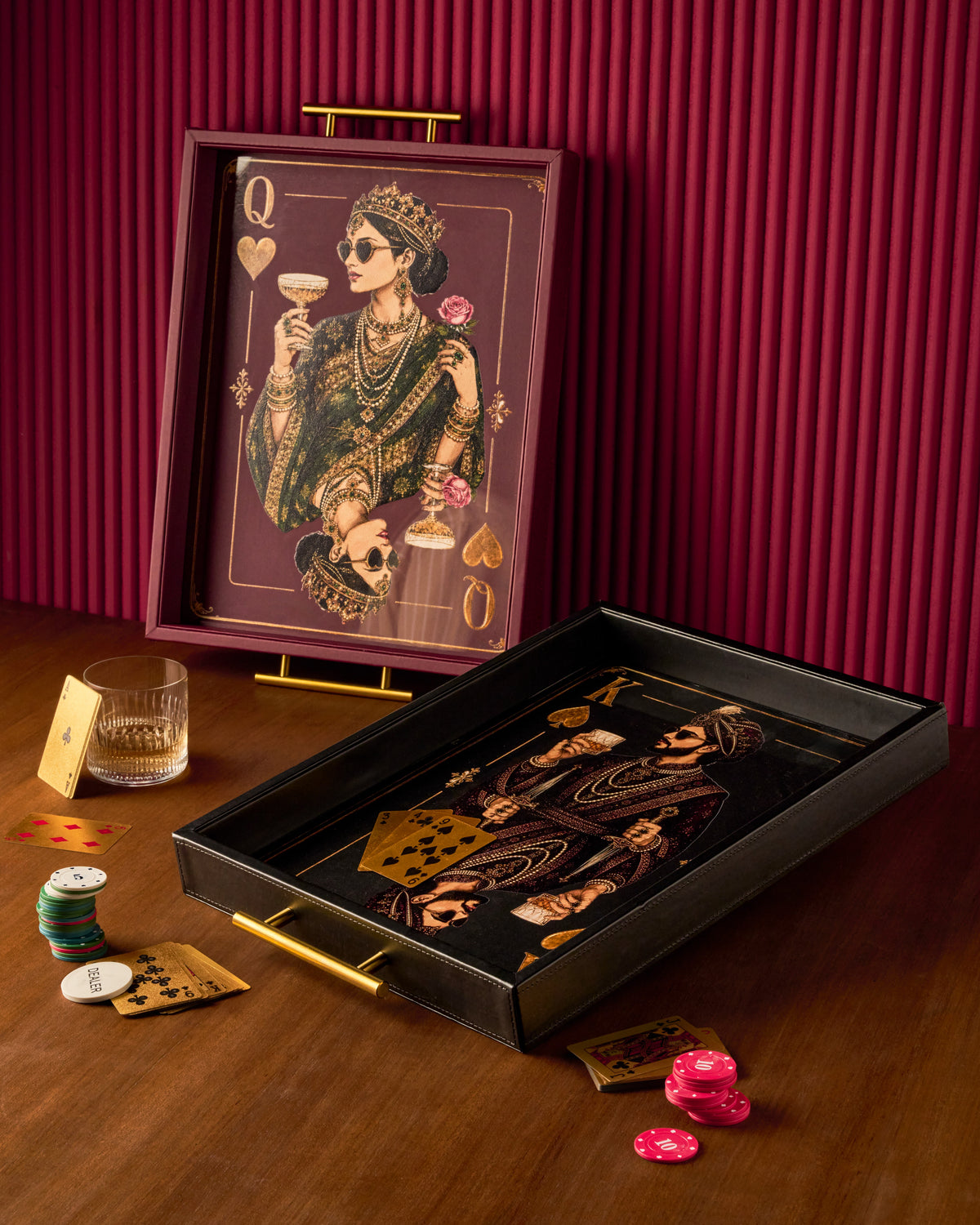 THE MAHARAJA & MAHARANI TRAY SET