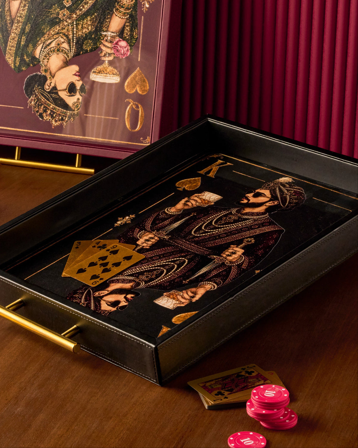 THE MAHARAJA & MAHARANI TRAY SET