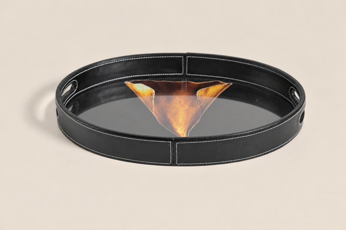 Noir Oval Tray