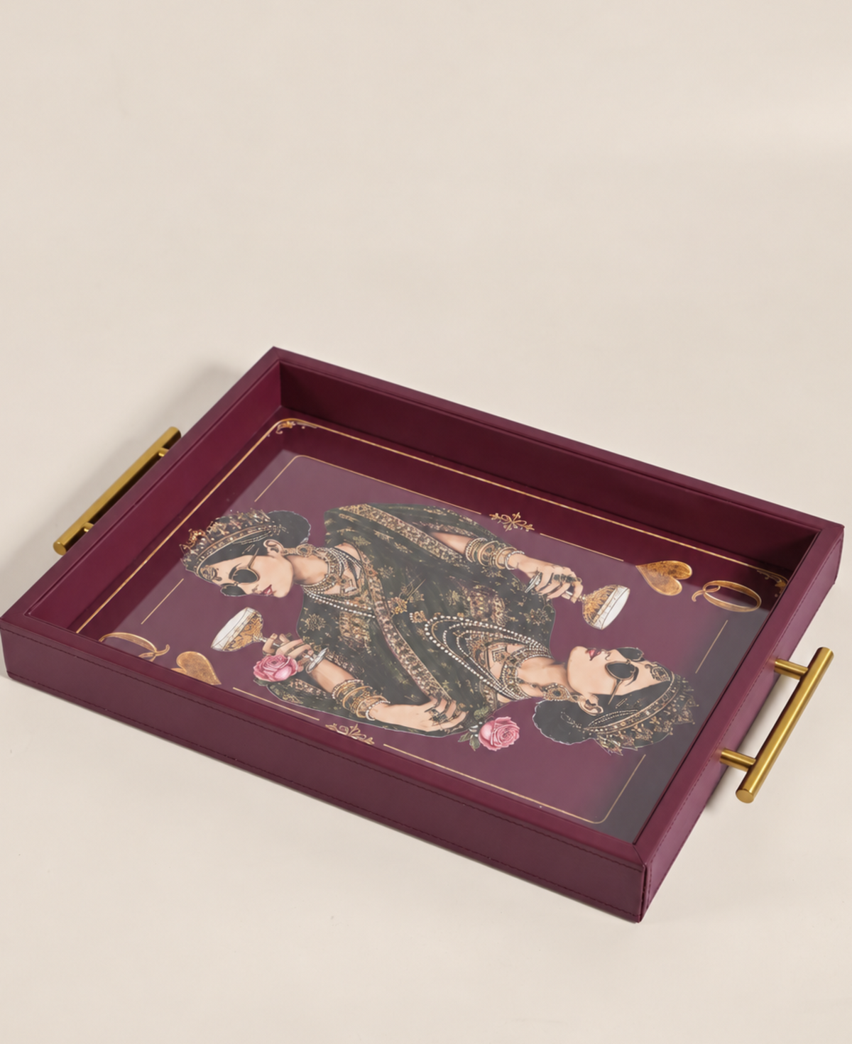 THE MAHARAJA & MAHARANI TRAY SET