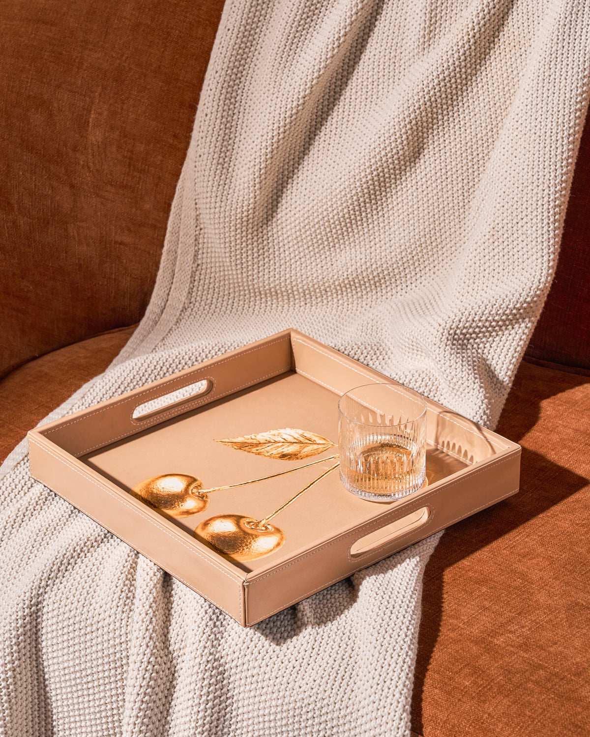 Gilded Cherry Tray