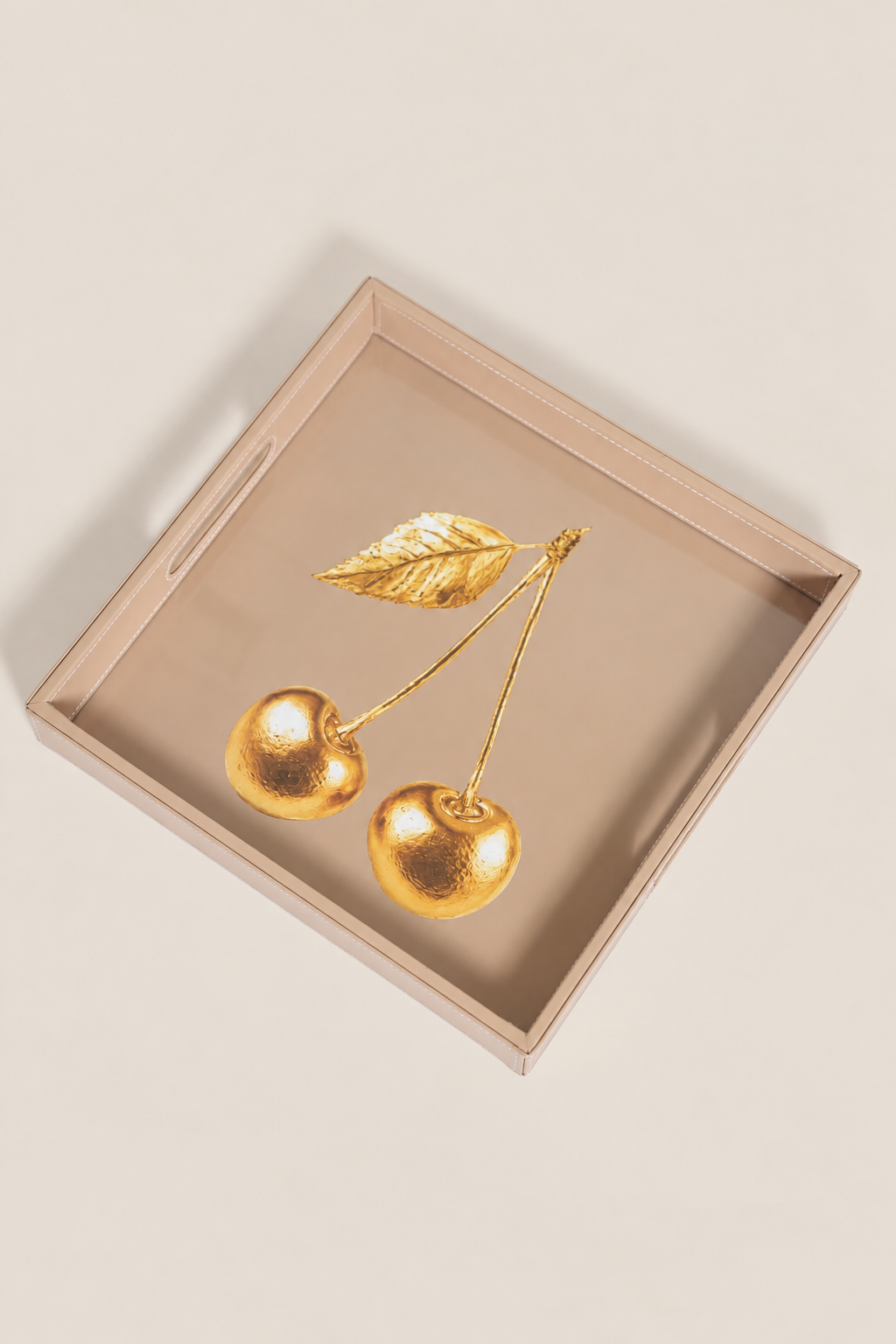 Gilded Cherry Tray